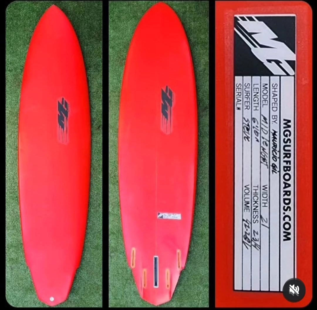 6'10 MG Single to Quad Future Mid Length New
