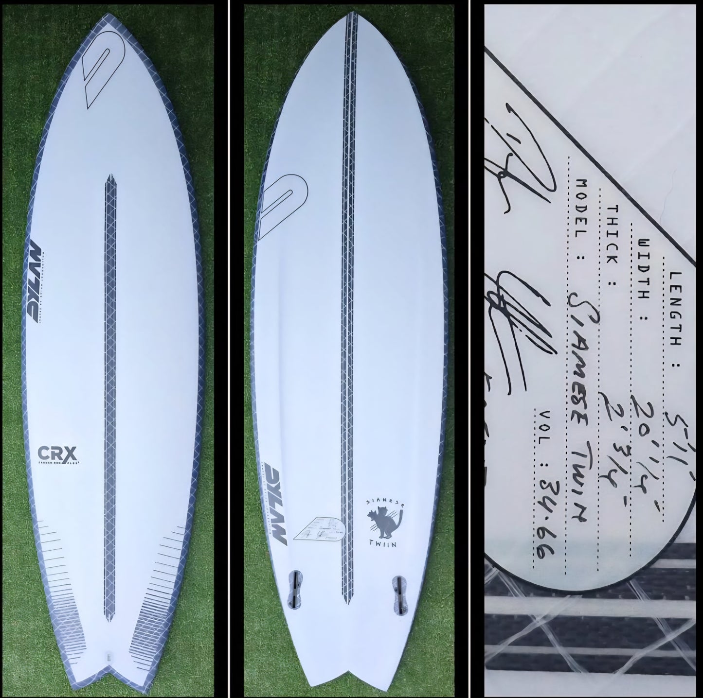 5'11 DylanShapes Siamese Twin Model