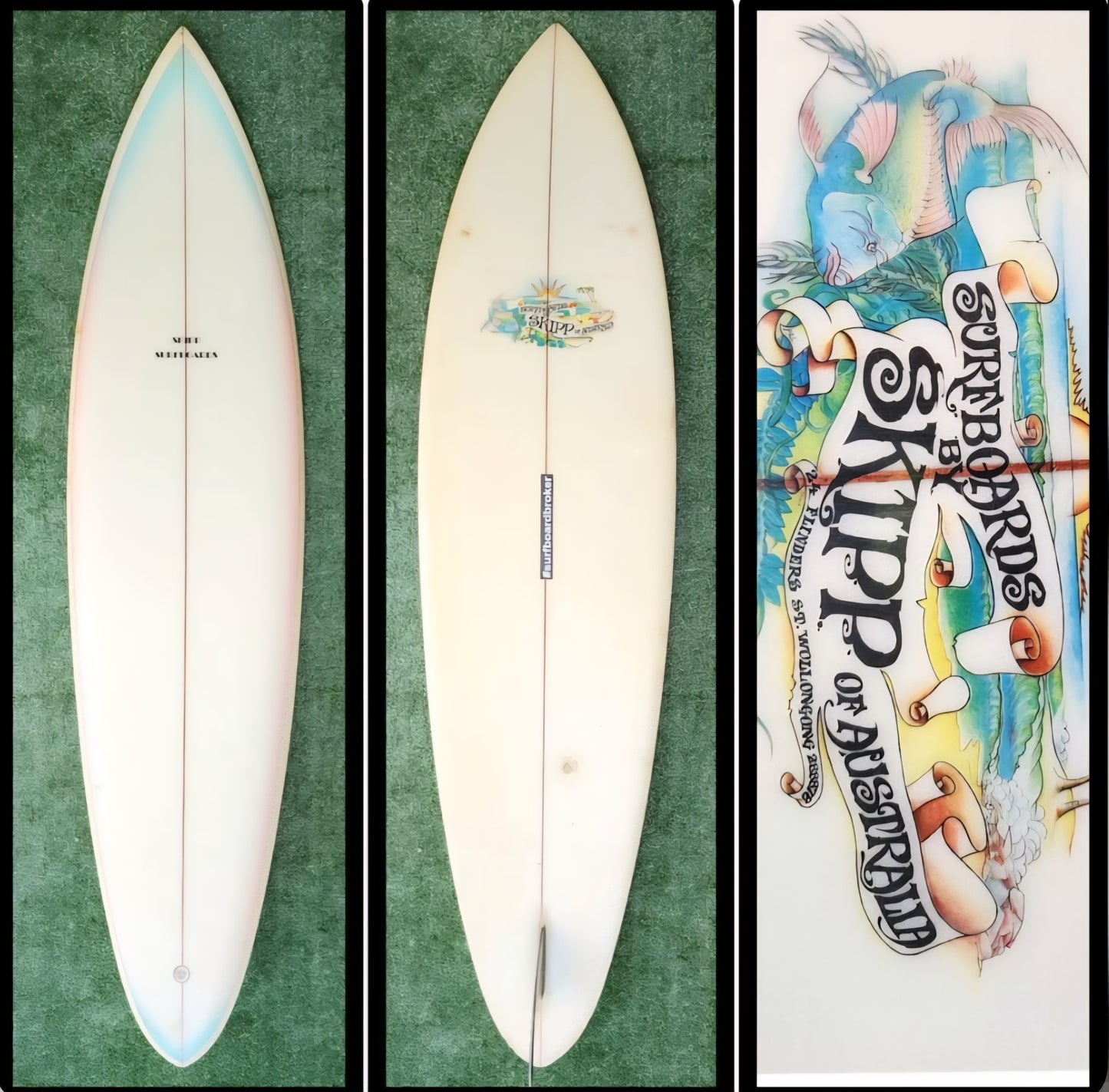 6'8 Vintage Skipp Surfboard