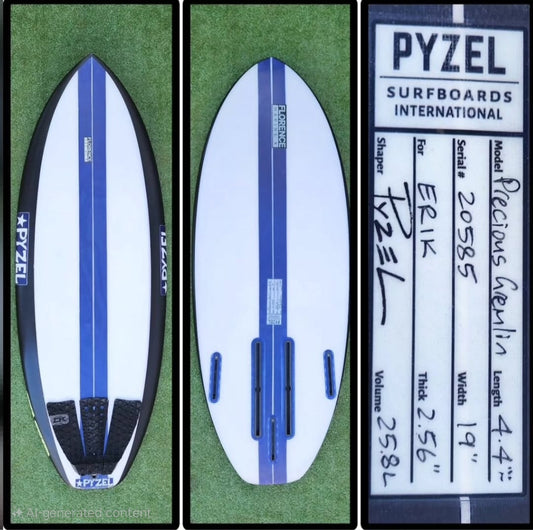 4'4 Pyzel Prescious Gremlin Foil Board Future EPS