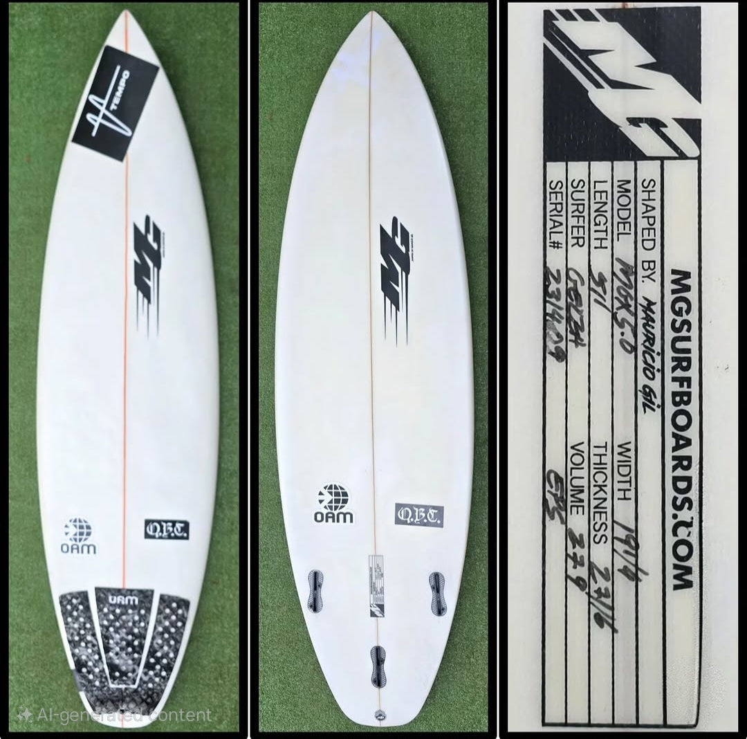 5'11 Mg Surfboard Custom MGX 5.0 Model