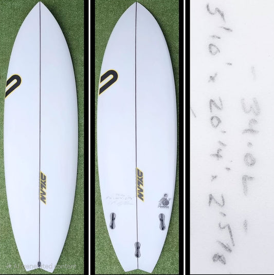 5'10 Dylan FCS2 Cosmic Crusader New