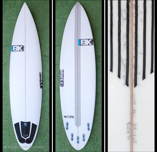 6'8 Bkshapes 5Fin FCS2 Scope Model