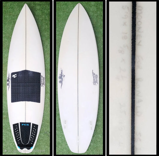 5'9 Serpent Sled FCS2 Custom Hekkaz Tekkaz Model