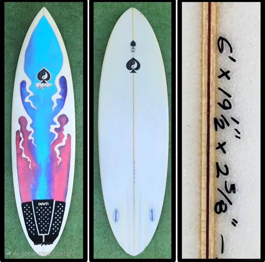 6'0 Spade Surfboards FCS Twin Model