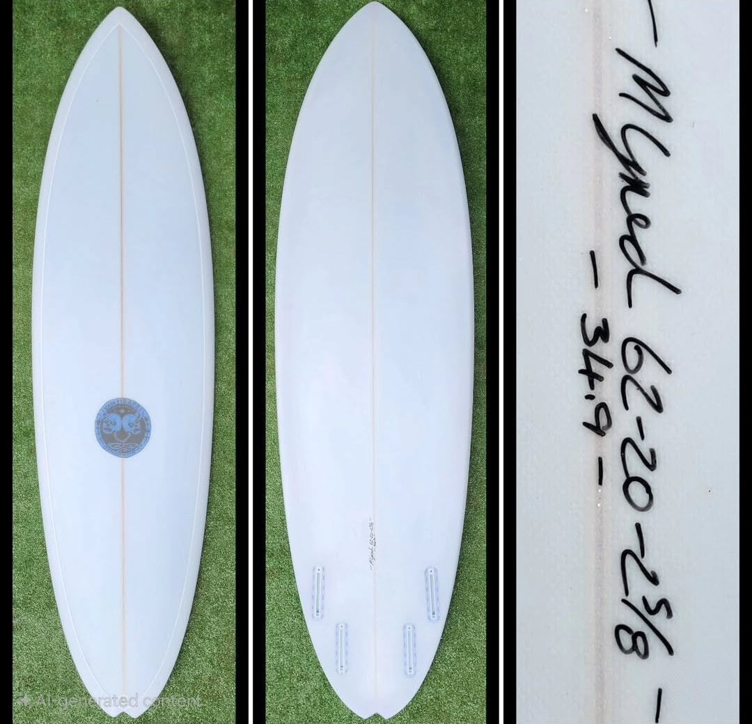 6'2 Vampirate Quad Future Custom Midlength New