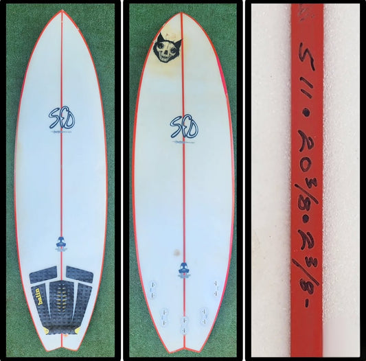 5'11 SFD 5Fin Custom Model