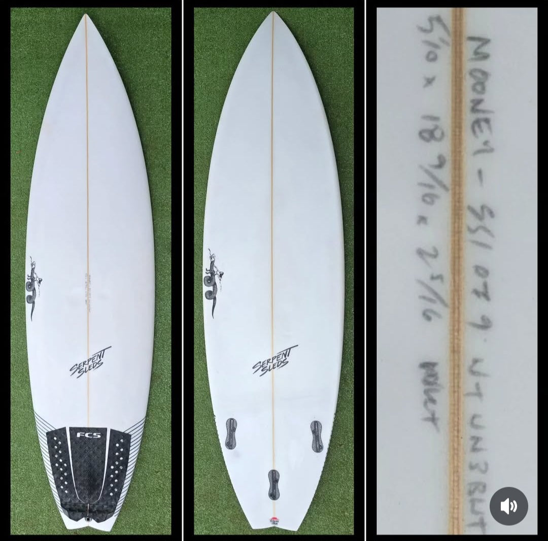 5'10 Serpent Sled FCS2 Custom New