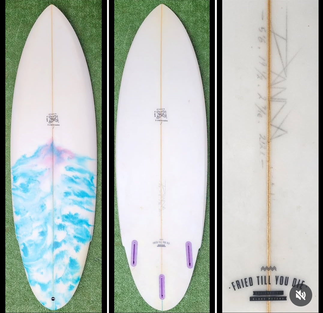 5'6 Panda Surfboard Future Fried Till You Die Model