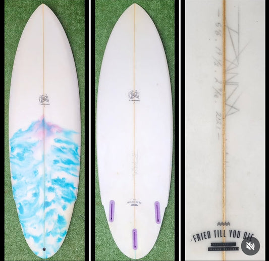 5'6 Panda Surfboard Future Fried Till You Die Model