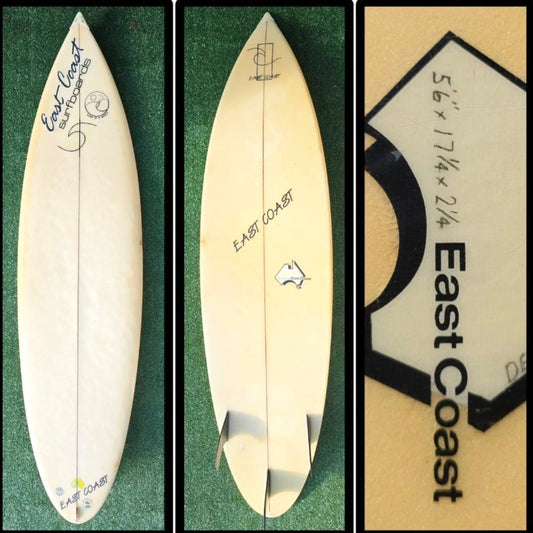 5'6 East coast surfboards Glass In Fins Custom Model