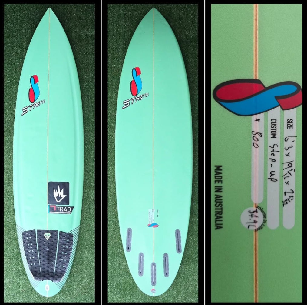 6'3 stretch step up Model – Surfboardbroker Australia
