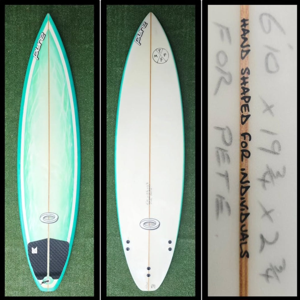 6'10 Pure Surfboards Custom Model