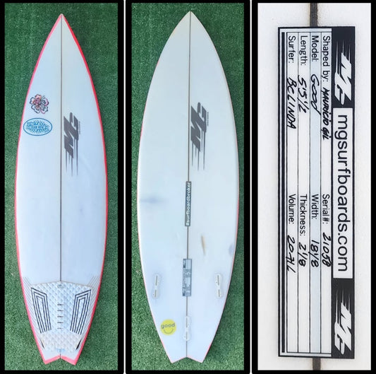 5'5 1/2 MG Surfboards Good Model