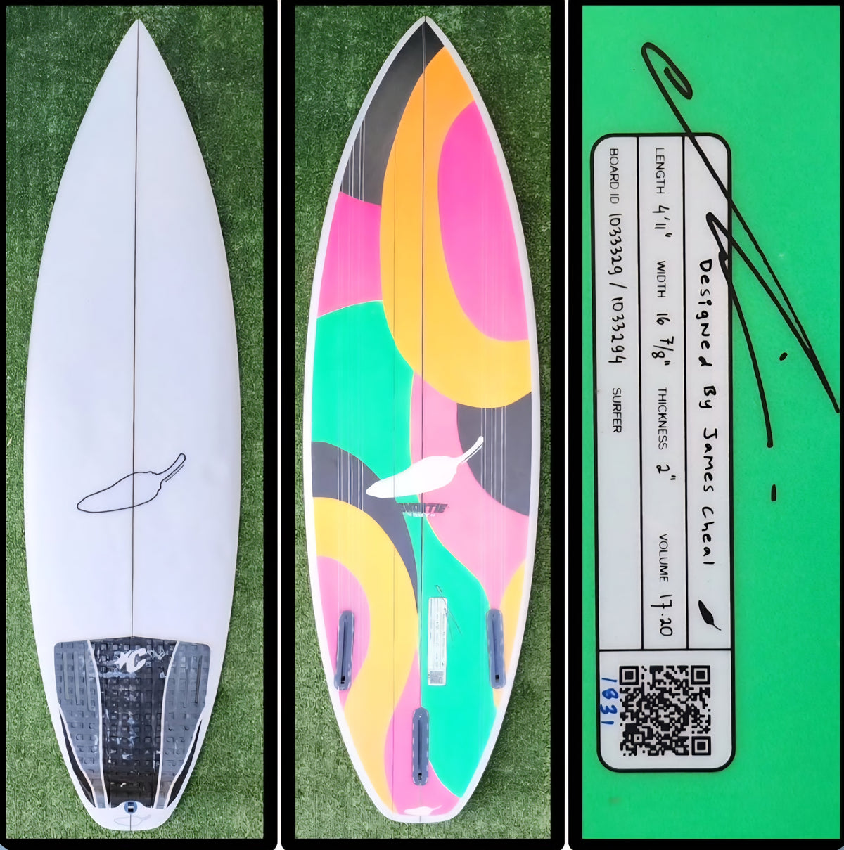 4'11 Chilli Surfboards Shortie Youth Model