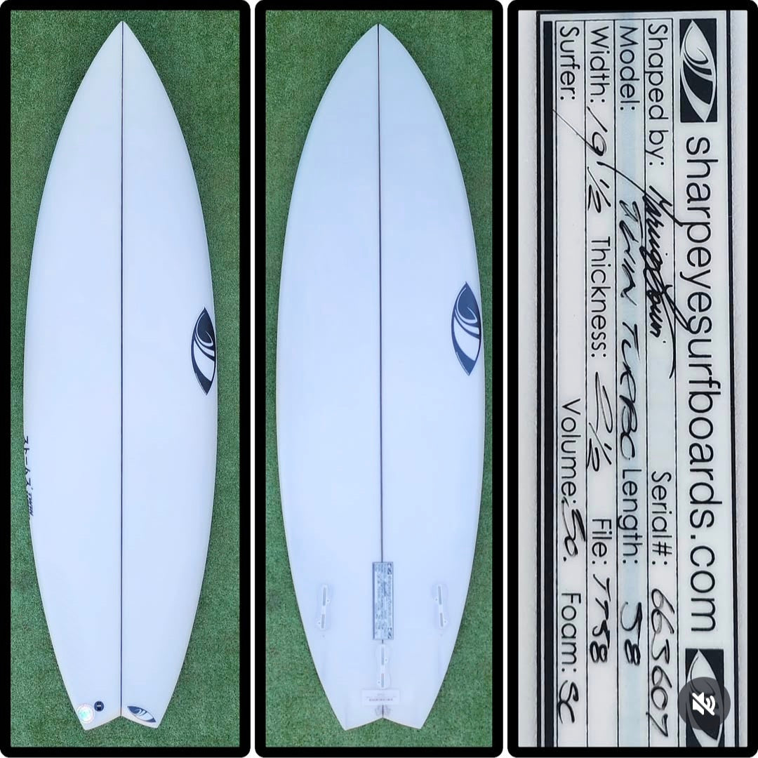 5'8 Sharpeye Twin Turbo New