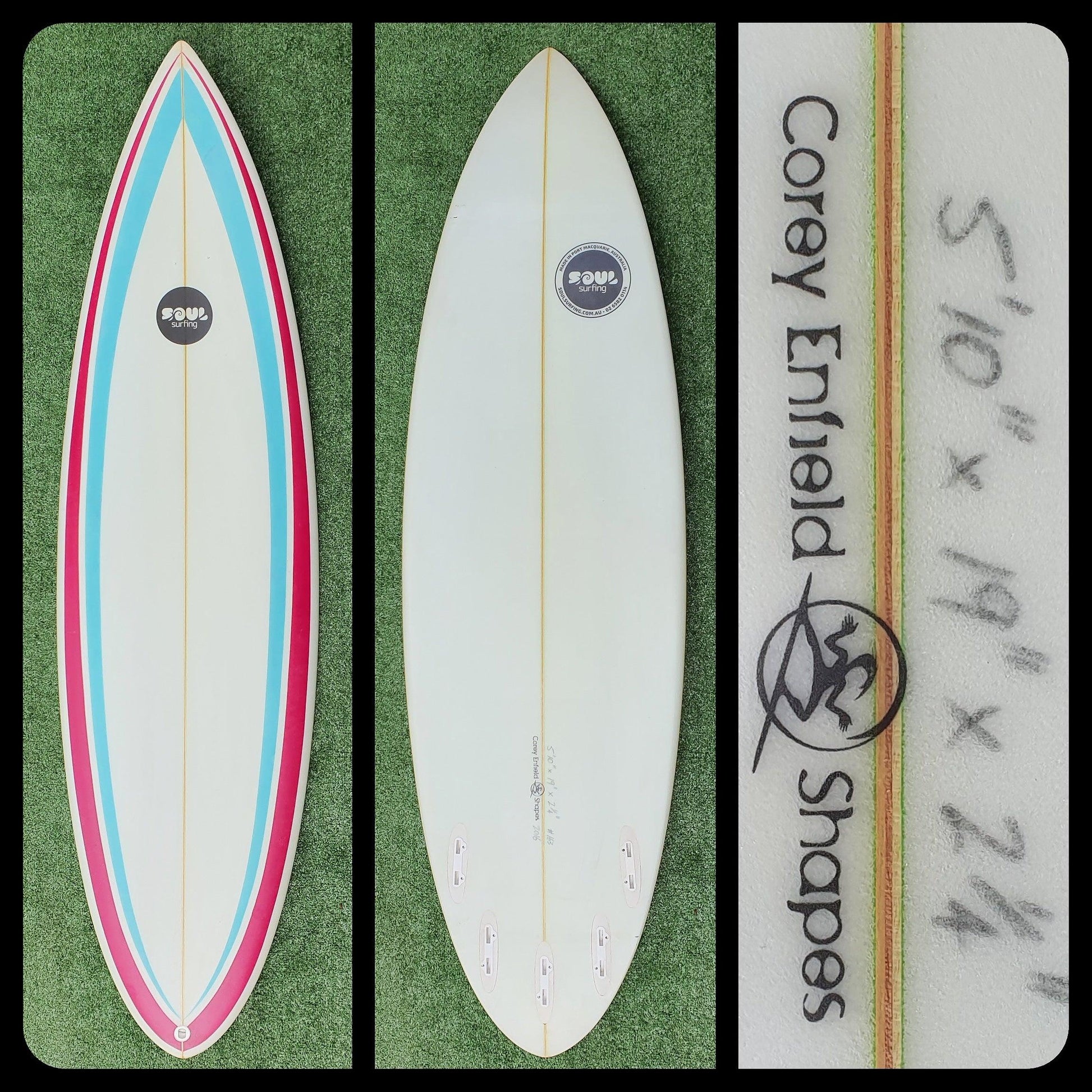 5'10 Soul Surfing Custom New - Surfboardbroker Australia